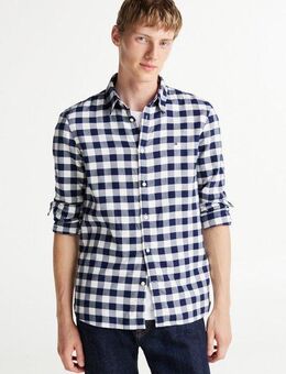 Tommy Hilfiger Langarmhemd BRUSHED GINGHAM Slim Fit SHIRT modisch kariert