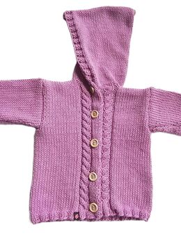 Baby Strickjacke BW in Flieder Größe 62/68 - Kreuztal