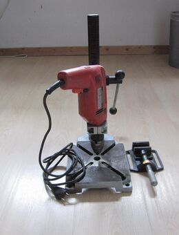 MIOLECTRIC Schlagbohr-Maschine Type SBLR 2110 a, mit Bohrständer und Schraubstock - Horgen