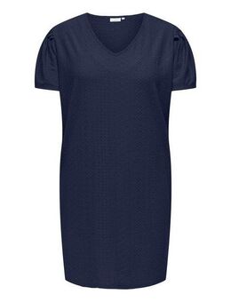 ONLY CARMAKOMA Midikleid CARZABBI LIFE SS V-NECK BLK DRESS JRS Sommerkleid