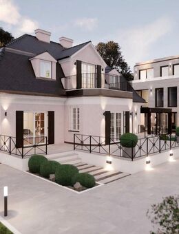 Am Schlosspark: Villen-Ensemble (auch Einzelverkauf) aus Denkmal-Villa und zusätzlichem Neubau - München