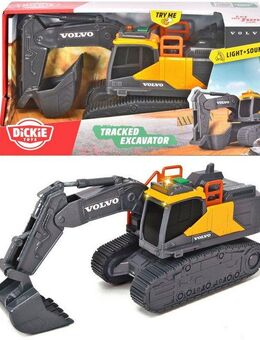 Dickie Toys Spielzeug-Bagger Volvo Tracked Excavator, mit Licht und Sound
