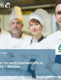 Mitarbeiter (m/w/d) Küchenhilfe in Teilzeit (19h / Woche) - Magdeburg