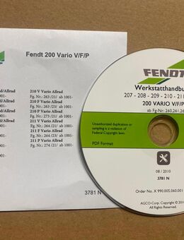 Fendt 200 Vario 207,208,209,210,211 V-F-P S3 Werkstatthandbuch - Hollstadt