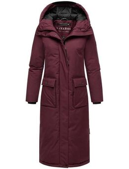 Navahoo Wintermantel Wolkenfrost XIV Extralanger Damen Mantel mit Kapuze