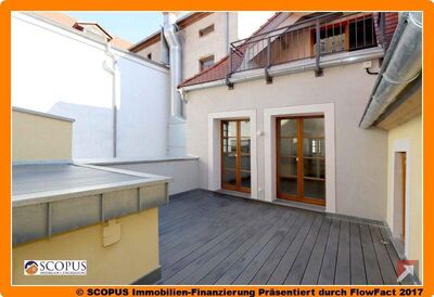 Erstbezug - Außergewöhnliche 3-Raum-Wohnung mit hochwertiger Ausstattung und Dachterrasse