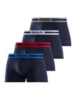 Bench. Boxer Boxershorts für Herren (Packung, 4-St) Unterhosen mit Overlock-Nähten vorn