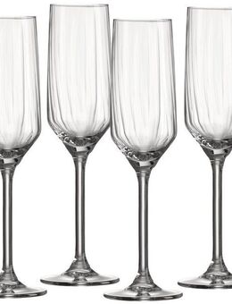 Ritzenhoff & Breker Sektglas Jive, Glas, 4er Set, je 220 ml