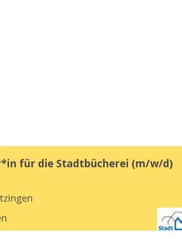Mitarbeiter*in für die Stadtbücherei (w/m/d) - Metzingen