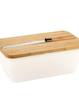 KESPER® Brotkasten Brotbox mit Messer, Melamin, (Set, 3-tlg), inkl. integriertem Brotmesser