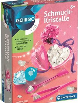 Clementoni® Experimentierkasten Galileo, Schmuckkristalle, Made in Europe