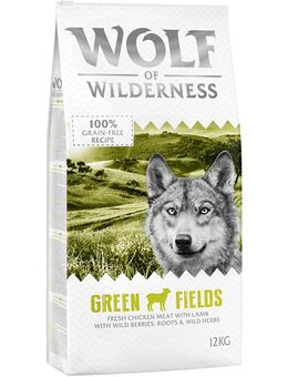 Wolf of Wilderness Adult "Green Fields" Lamm - getreidefrei - 12 kg