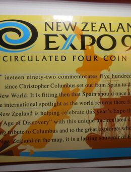 Münzen Neuseeland Expo 92 5 Dollar-Münzen Set Unzirkuliert Stempelglaz - Cottbus