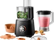 Philips Küchenmaschine HR7510/10 Viva Collection, 800 W, 2,1 l Schüssel, 29 Funktionen, 2-in-1 Schneidescheibe, Zitruspressenaufsatz