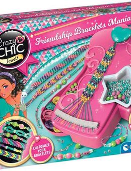 Clementoni® Kreativset Crazy Chic, Freundschafts-Armbänder, Made in Europe