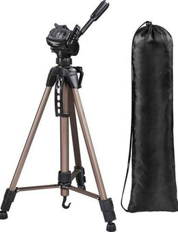 Hama Dreibein Fotostativ, 3-Wege-Kopf, Star 61, 60-153 cm Dreibeinstativ