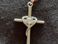 Halskette Silber mit Kreuz-Anhänger, stilvoll und zeitlos (NEU!) - Koblenz