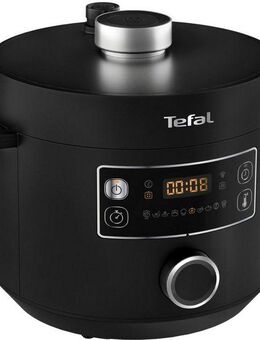 Tefal Multikocher Turbo Cuisine inkl. Dampfgareinsatz, Messbecher, Reislöffel und Kelle, 1000 W, 5 l Schüssel, elektr. Schnellkochtopf, 10 aut. Programme, 1-Knopf-Bedienung, CY7548
