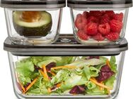 Caso Vakuumbehälter 1177 VacuBoxx Eco-Set, Glas, Kunststoff, (Set, 4-tlg., 1 Vakuumschlauch mit Adapter), 3 Glasbehälter mit Kunststoffdeckel