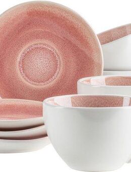 MÄSER Tasse FROZEN, Tassen-Set, Steinzeug, 8-tlg., Steinzeug