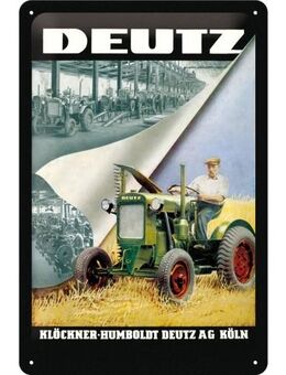 Tolles Deutz Traktor Blechschild Schlepper Bauer Landwirtschaft Nostalgic 20x30 cm - München