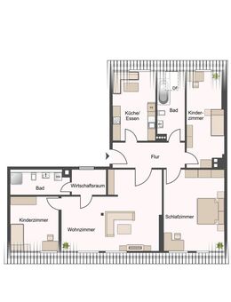 ** WUNDERSCHÖNE 4RAUM DACHGESCHOSSWOHNUNG AUF DEM KAßBERG - 2 Badezimmer / Kaßberg ** - Chemnitz