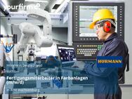 Fertigungsmitarbeiter:in Farbanlagen (m/w/d) - Amt Wachsenburg