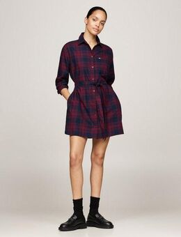 Tommy Jeans Curve Hemdblusenkleid TJW CHECK SHIRT DRESS EXT in Großen Größen, modisches Karodessin
