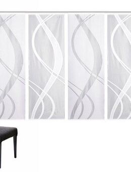 HOME WOHNIDEEN Schiebegardine TIBASO (6 St), Paneelwagen, halbtransparent, Wirkware, halbtransparent