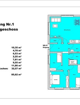 EG-Wohnung im Ostsebad Zinnowitz - Stranddomizil Zinnowitz - incl. Gartenanteil - Zinnowitz