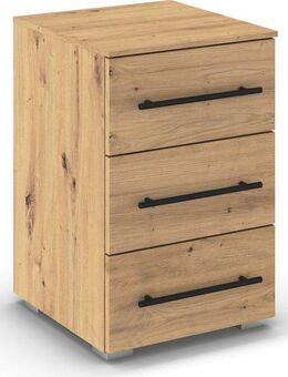 rauch Nachtkommode Nachttisch Nachtkonsole AVOLA in Dekorfront (Breite 40 cm inkl. Soft-Close-Funktion), mit 3 geräumigen Schubladen für viel Stauraum MADE IN GERMANY