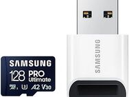Samsung PRO Ultimate microSD 128GB Speicherkarte (128 GB, Video Speed Class 30 (V30)/UHS Speed Class 3 (U3), 200 MB/s Lesegeschwindigkeit)