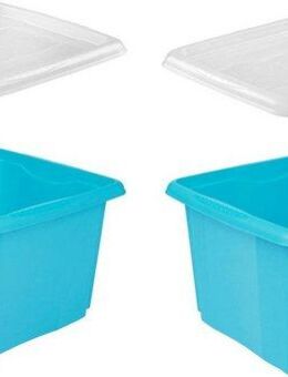 keeeper Organizer emil (Set, 2 St., 2), Aufbewahrungsbox, 24 L, mit Deckel, hochwertiger Kunststoff