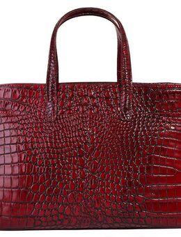 Cluty Henkeltasche, echt Leder, Made in Italy