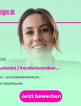 Perfusionist / Kardiotechniker (m/w/d) - Bad Oeynhausen