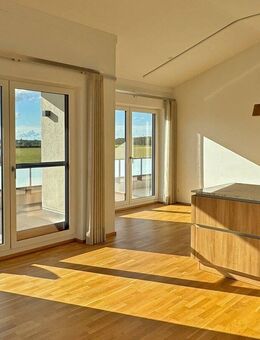 Helle Penthouse-Wohnung mit freiem Blick über Wiesen und Felder! - Putzbrunn