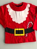 Baby Kinder Jungen Mädchen Babyboy Babygirl Bluse Sweatshirt Shirt Weihnachten Nikolaus Santa Claus, neu mit Etikett Dopo Dopo New Born Gr. 56, 100% Baumwolle Druckknöpfe an der Schulter neu mit Etikett in 72459