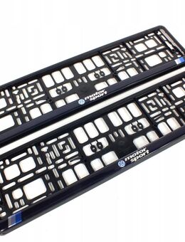 2x ORIGINAL Kennzeichenhalter für VW Volkswagen UV-Druck witterungsbeständig Set 3 VW Motorsport Set 345252 - Ingolstadt