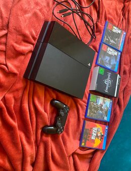 Sony PlayStation 4 Schwarz + Controller und Spiele - Werl Zentrum