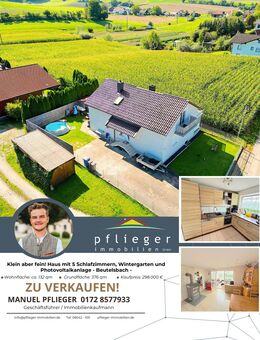 Klein aber fein! Haus mit 5 Schlafzimmern, Wintergarten und Photovoltaikanlage - Beutelsbach
