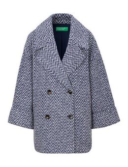 United Colors of Benetton Wintermantel zweifarbig gemustert