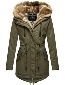 Navahoo Winterjacke Diamond Designer Winterjacke mit Teddyfell gefüttert