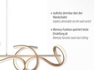 JUST LIGHT Pendelleuchte CURLS, LED fest integriert, Warmweiß, LED, dimmbar, Simply Dim, Memory, nach Trennung vom Netz