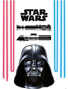 Komar Wandtattoo Star Wars Darth Vader and Lightsaber - Größe 50 x 70 cm (8 St), selbstklebend, Wandsticker, Kinderzimmer