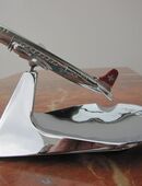 Vintage Aschenbecher, Swissair, Guss verchromt in 8810