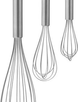 WMF Schneebesen Profi Plus, 3-tlg. Set, Aufbewahrungsösen, spülmaschinengeeignet, robust und langlebig