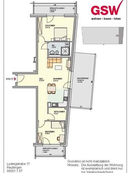 Erstbezug - Moderne und helle 3-Zimmerwohnung mit 3 Außenflächen - Reutlingen