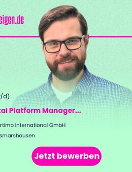 Digital Platform Manager (m/w/d) - Zusmarshausen
