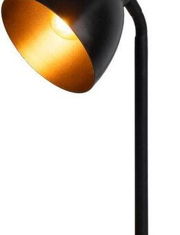 näve Schreibtischlampe Marie, ohne Leuchtmittel, Fuß und Schirm z.T. aus Holz, Schirm flexibel beweglich, E14