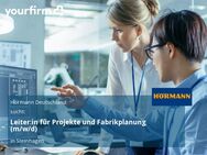 Leiter:in für Projekte und Fabrikplanung (m/w/d) - Steinhagen (Nordrhein-Westfalen)